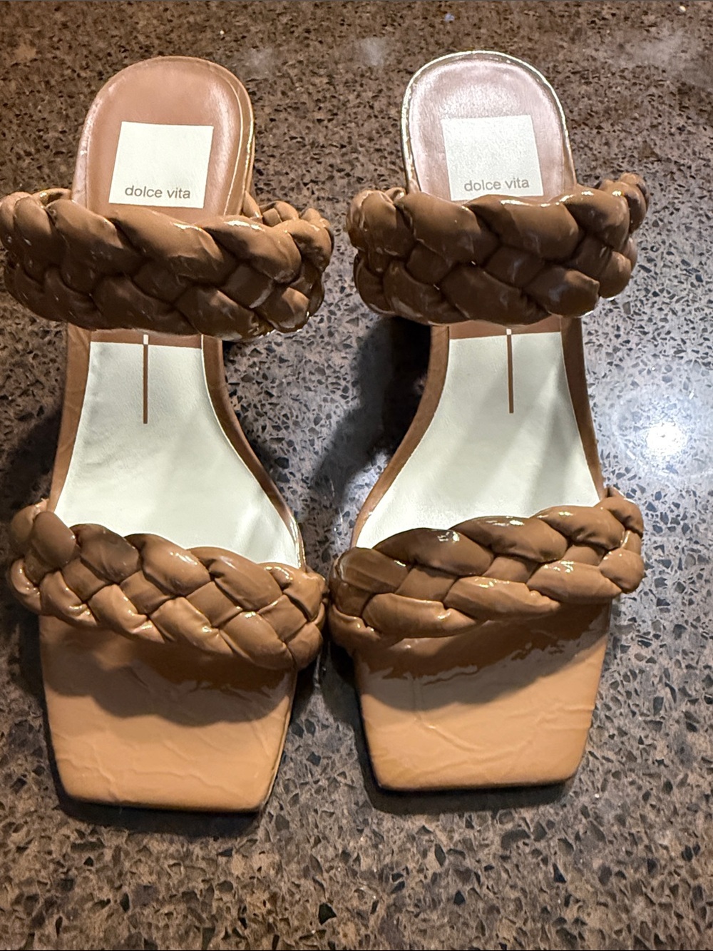 Dolce Vita Paily braided two-band heeled sandals